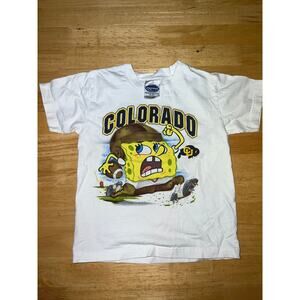 Youth Vintage Colorado Buffaloes Shirt Buffalo Spongebob Squarepants Kids Small